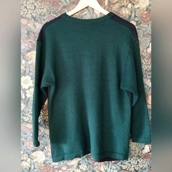 Basler blue and green wool Academia  cardigan - Picture 3 of 4